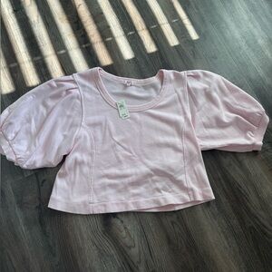 NWT Aerie Seams Right Short Sleeve Sweatshirt